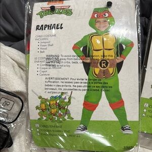 Raphael Kids Costume - Green and Red